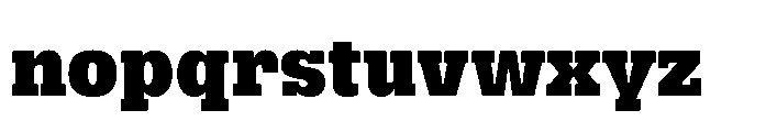 R41 Dattilo Heavy Font LOWERCASE