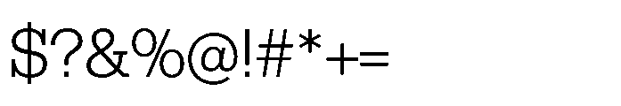 R41 Dattilo Light Font OTHER CHARS