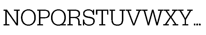 R41 Dattilo Light Font UPPERCASE