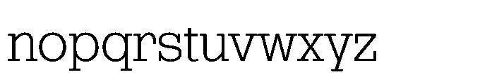 R41 Dattilo Light Font LOWERCASE
