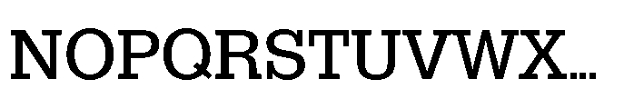 R41 Dattilo Medium Font UPPERCASE