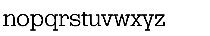 R41 Dattilo Regular Font LOWERCASE