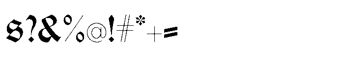 R41 Gotico Initials Font OTHER CHARS