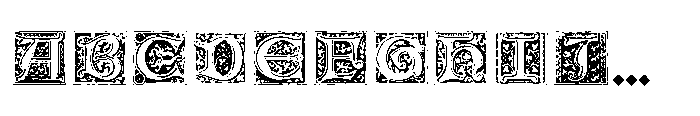 R41 Gotico Initials Font UPPERCASE