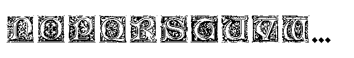 R41 Gotico Initials Font UPPERCASE
