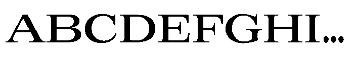 R41 Magister Extended Font UPPERCASE