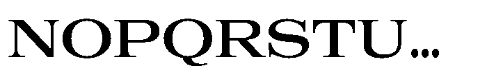 R41 Magister Extended Font UPPERCASE