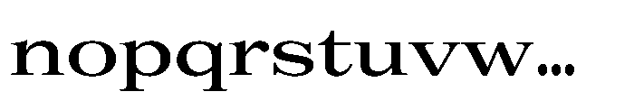 R41 Magister Extended Font LOWERCASE
