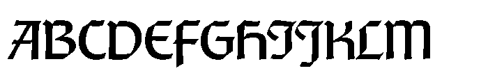 R41 Nova Gotica Font UPPERCASE