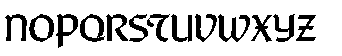 R41 Nova Gotica Font UPPERCASE