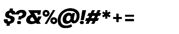 R41 Olympia Extra Bold Italic Font OTHER CHARS