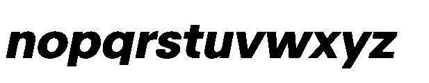 R41 Olympia Extra Bold Italic Font LOWERCASE