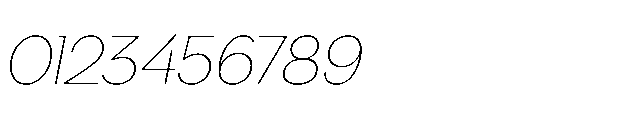 R41 Olympia Extra Light Italic Font OTHER CHARS