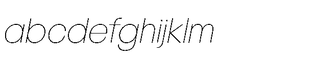 R41 Olympia Extra Light Italic FONT