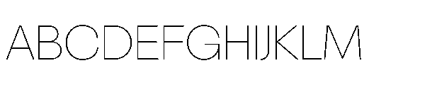 R41 Olympia Extra Light Font UPPERCASE