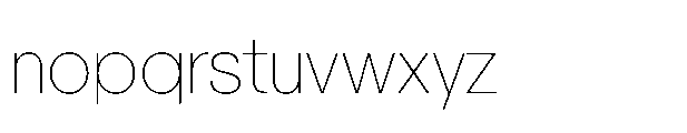 R41 Olympia Extra Light Font LOWERCASE