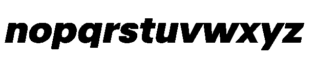 R41 Olympia Heavy Italic Font LOWERCASE