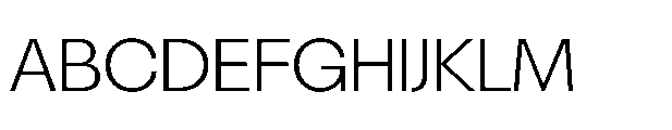R41 Olympia Light Font UPPERCASE