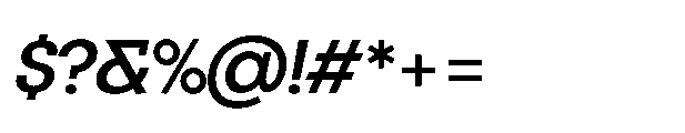 R41 Olympia Medium Italic Font OTHER CHARS