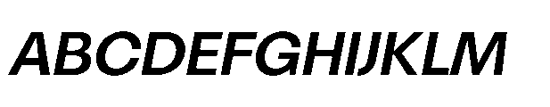 R41 Olympia Medium Italic Font UPPERCASE