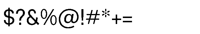 R41 Recta Book Font OTHER CHARS