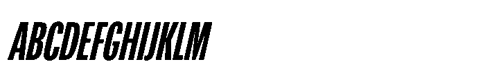R41 Recta Comp Bold Ital Font UPPERCASE