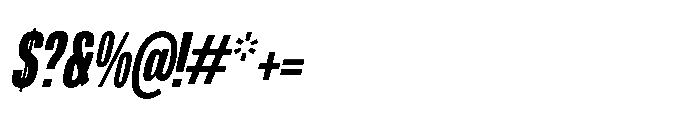 R41 Recta Comp Heavy Ital Font OTHER CHARS