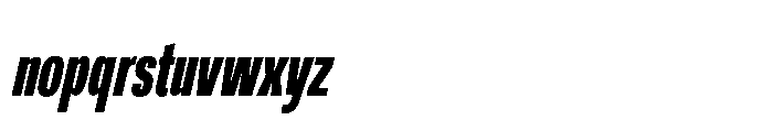 R41 Recta Comp Heavy Ital Font LOWERCASE