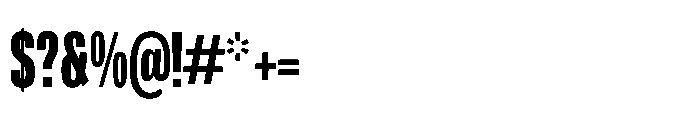 R41 Recta Comp Heavy Font OTHER CHARS