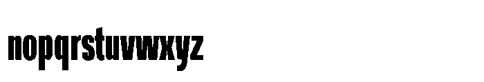 R41 Recta Comp Heavy Font LOWERCASE
