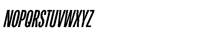R41 Recta Comp Medium Ital Font UPPERCASE