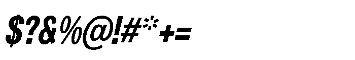 R41 Recta Condensed Bold Ital Font OTHER CHARS