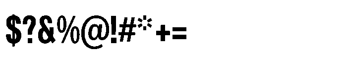 R41 Recta Condensed Bold Font OTHER CHARS