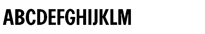 R41 Recta Condensed Bold Font UPPERCASE