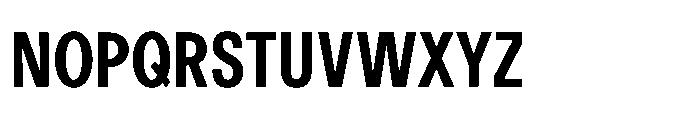 R41 Recta Condensed Bold Font UPPERCASE