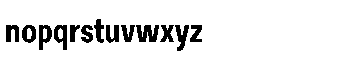 R41 Recta Condensed Bold Font LOWERCASE