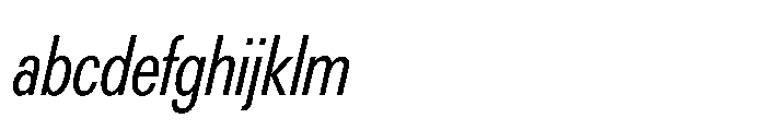 R41 Recta Condensed Book Ital FONT