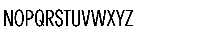 R41 Recta Condensed Book Font UPPERCASE