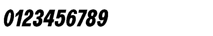R41 Recta Condensed Heavy Ital Font OTHER CHARS