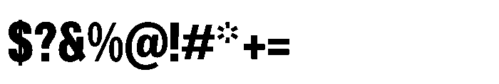 R41 Recta Condensed Heavy Font OTHER CHARS
