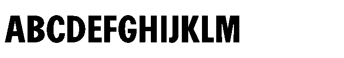 R41 Recta Condensed Heavy Font UPPERCASE