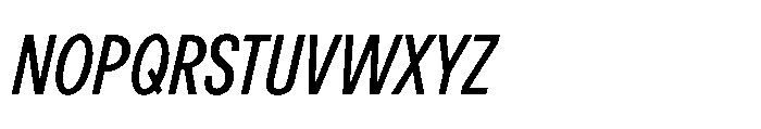 R41 Recta Condensed Ital Font UPPERCASE