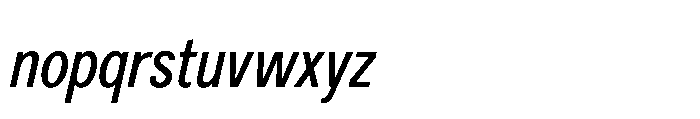 R41 Recta Condensed Ital Font LOWERCASE
