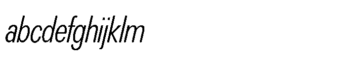 R41 Recta Condensed Light Ital FONT