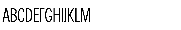 R41 Recta Condensed Light Font UPPERCASE