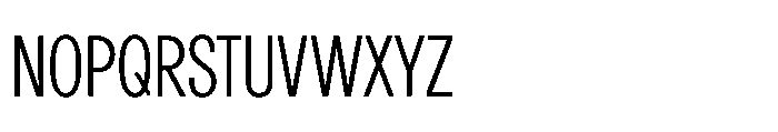 R41 Recta Condensed Light Font UPPERCASE