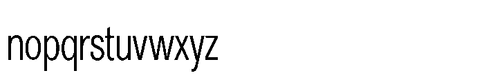 R41 Recta Condensed Light Font LOWERCASE