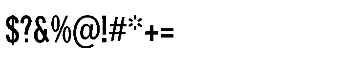 R41 Recta Condensed Medium Font OTHER CHARS