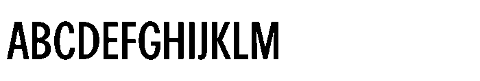 R41 Recta Condensed Medium Font UPPERCASE
