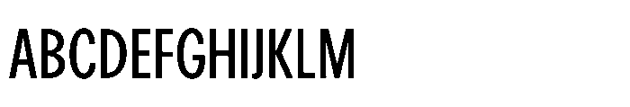 R41 Recta Condensed Regular Font UPPERCASE